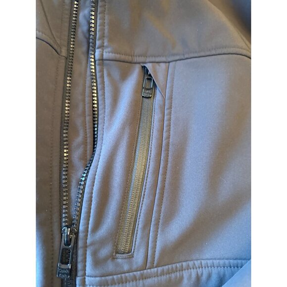 Calvin Klein Mens Black Water-Resistant Jacket With 4-Way Stretch & Zipper Pocke - Picture 2 of 5